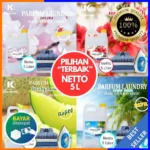 Parfum Laundry 5 Liter Wangi Tahan Lama | Pewangi Setrika Baju Sakura Snappy | Anti Apek & Bakteri | Bisa COD Terlaris